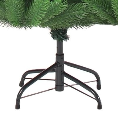 vidaXL Künstlicher Weihnachtsbaum Nordmann LED & Kugeln Grün 210 cm