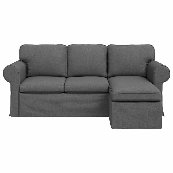 vidaXL Sofa Dunkelgrau