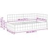 vidaXL Eckbettgestell mit Kopfteil Weinrot 90 cm x 200 cm Samt