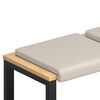 vidaXL Bankkissen 4 stk. Strukturiertes Samt Hafer Tiefe 35 cm