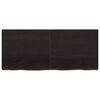 vidaXL Wandregal Dunkelbraun 140x60x(2-6)cm Massivholz Eiche Behandelt