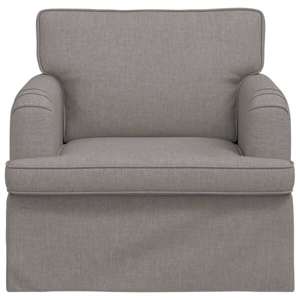 vidaXL Sofa 60cm Taupe Metall