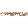 vidaXL Outdoor-Sofagarnitur 9 Stk. Natur Massivholz Akazie