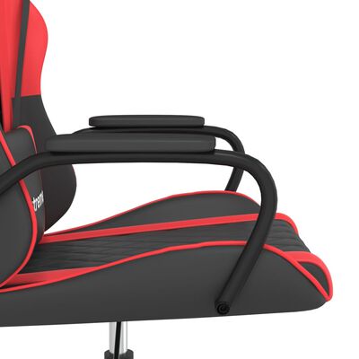 vidaXL Gaming-Stuhl Schwarz und Rot Kunstleder