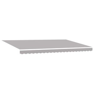 vidaXL Ausziehbare Markise Hellgrau 500 x 300 cm Stoff und Aluminium