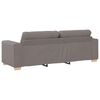 vidaXL Sofa 3 pcs Taupe 221 x 80 x 80 cm Leinenmischgewebe