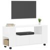 vidaXL TV-Schrank Weiß 102x34,5x43 cm Holzwerkstoff