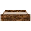 vidaXL Bettgestell mit Schubladen R&auml;uchereiche 200x200cm Holzwerkstoff