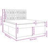 vidaXL Boxspringbett mit Matratze Schwarz 180x200 cm Stoff