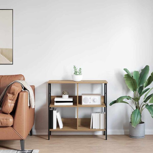 vidaXL B&uuml;cherregal Artisan-Eiche 82 x 32 x 79 cm Holzwerkstoff