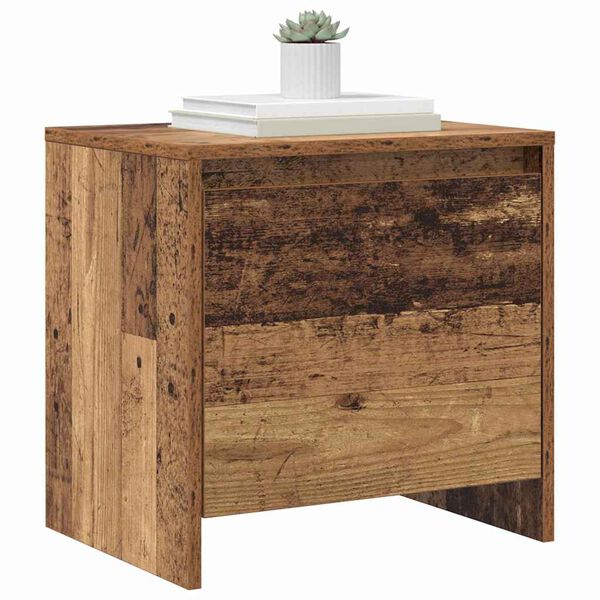 vidaXL Nachttisch Altholz 45 x 34 x 44,5 cm Holzwerkstoff