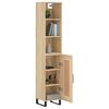 vidaXL Highboard Sonoma-Eiche 34,5x34x180 cm Holzwerkstoff