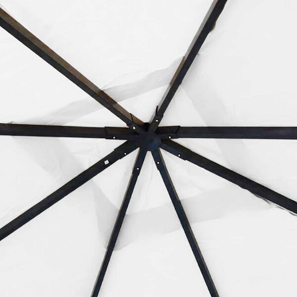 vidaXL Pavillon 4x4x3 m Wei&szlig; 180 g/m&sup2;