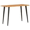vidaXL Esstische Braun und Schwarz 110 x 55 x 78 cm Massivholz Mango