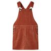 Kinder-Latzkleid Cord Cognac 116