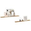 vidaXL Wandregal mit Regal 2 pcs Braun 115 x 9 x 3 cm Holzwerkstoff