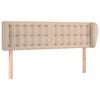 vidaXL Kopfteil mit Ohren Cappuccino-Braun 147x23x78/88 cm Kunstleder