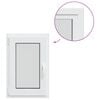vidaXL Kellerfenster Innenseite Farbe Wei&szlig; RISOR 60 x 70 cm
