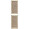 vidaXL Schrankt&uuml;r 4 pcs Natur 140.5 x 2 x 59.5 cm Massives Kiefernholz