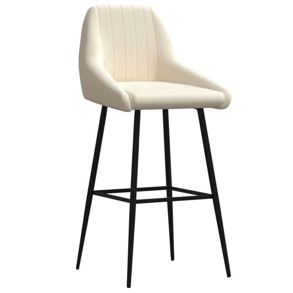 vidaXL Barhocker Creme Samt