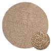 vidaXL Teppich 90 cm Jute-Optik Innen und Au&szlig;en