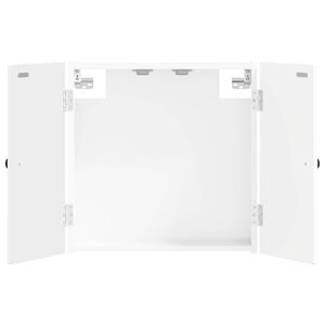 vidaXL Dartboard Schrank EDE Hochglanz Wei&szlig; 52,5 x 10,5 x 53,5 cm