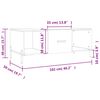 vidaXL Couchtisch Braun Eichen-Optik 102x50x40 cm Holzwerkstoff