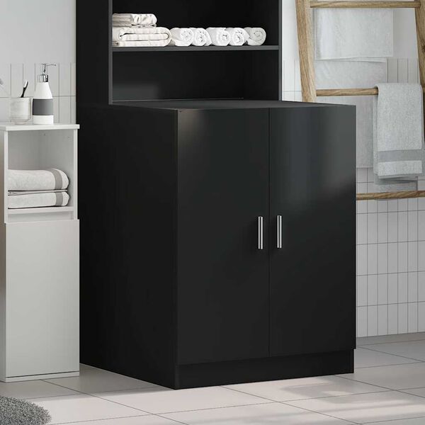 vidaXL Waschmaschinenschrank Schwarz 71x71,5x91,5 cm
