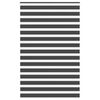 vidaXL Doppelrollo Schwarz 150x230 cm Stoffbreite 145,9 cm Polyester