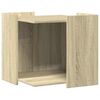 vidaXL Katzenklo Sonoma Eiche 53x53x51 cm Holzwerkstoff