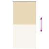 vidaXL Verdunkelungsrollo Beige 70x175cm Stoffbreite 65,7 cm Polyester