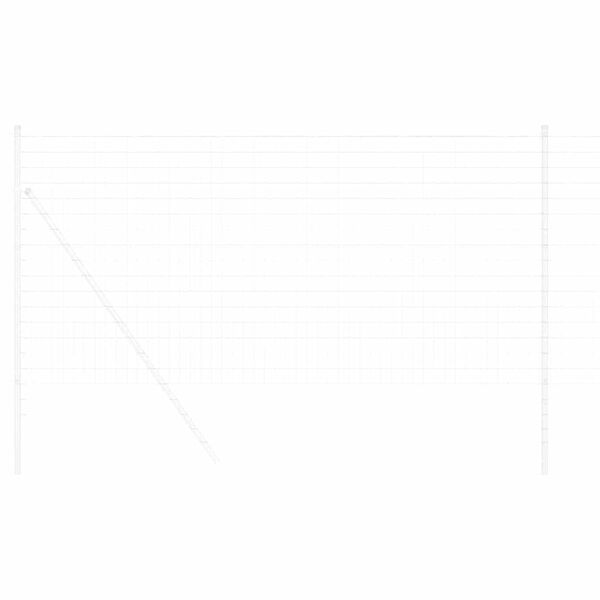 vidaXL Eurozaun Silber 1,2 x 10 m Feuerverzinktes Eisen