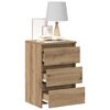 vidaXL Nachttische 2 Stk. Artisan-Eiche 40x35x62,5 cm Holzwerkstoff