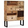 vidaXL Sideboard Mangoholz Massiv 100 x 30 x 130 cm