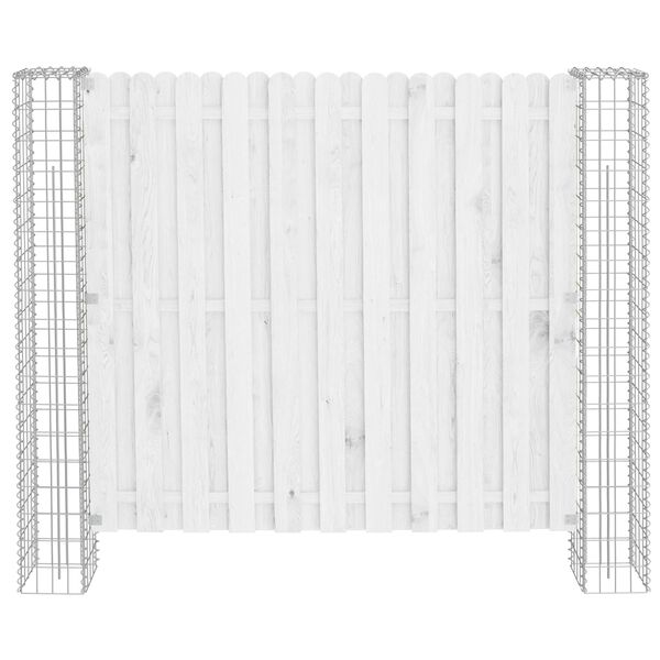 vidaXL Zaunpfosten 2 pcs Silber 20 x 20 x 190 cm Metall