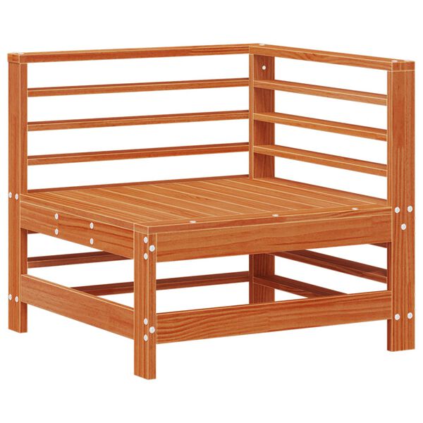 vidaXL Garten-Lounge-Set 7 pcs Wachsbraun Massives Kiefernholz