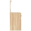 vidaXL Schminktisch mit LEDs Sonoma-Eiche 90x50x132,5 cm Holzwerkstoff