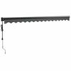 vidaXL Elektrische Markise mit Kurbel Anthrazit 4x3 m