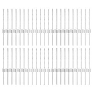 vidaXL Eingebetteter Zaunpfosten 44 pcs Silber 80 cm
