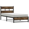 vidaXL Metallbett ohne Matratze R&auml;uchereiche 90x200 cm