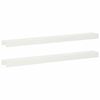 vidaXL Garten-Abdeckprofil 2 stk. 100 x 10 x 5 cm Stahl Wei&szlig;