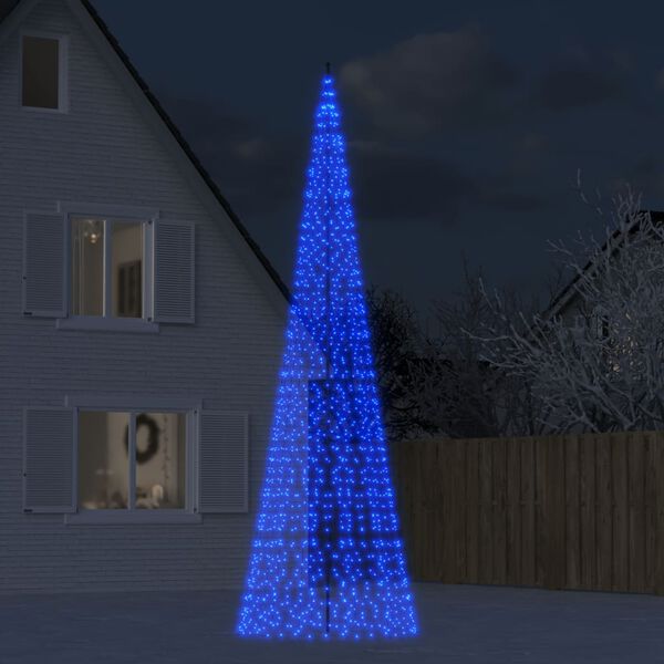vidaXL LED-Weihnachtsbaum 1534 LEDs Blau 500 cm