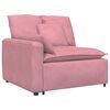 vidaXL Modulares Sofa mit Kissen Rosa