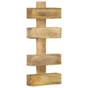 vidaXL Wand-Zeitschriftenst&auml;nder 30 x 11 x 72 cm Massivholz Mango