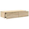vidaXL Wandregal mit Schubladen Sonoma-Eiche 80x33x17 cm Holzwerkstoff
