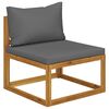 vidaXL 8-tlg. Garten-Lounge-Set mit Auflagen Massivholz Akazie