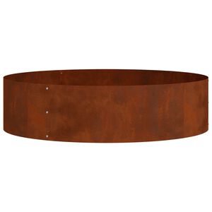 vidaXL Pflanzenring Rostig 80 x 80 x 20 cm Wetterfeststahl