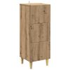 vidaXL Schubladenschrank 33 x 34,5 x 90 cm Holzwerkstoff Artisan-Eiche