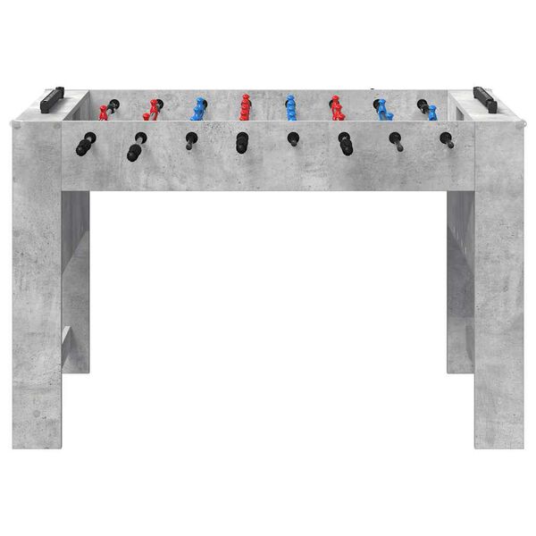 vidaXL Tischfu&szlig;balltisch Betongrau 125 x 60,5 x 80 cm Holzwerkstoff