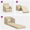 vidaXL Schlafsofa 60cm Creme Stoff